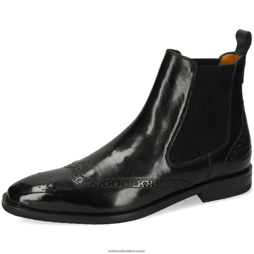 Men Melvin & Hamilton Black Alex 9 Ankle Boots P4V68P74