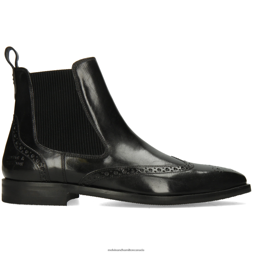Men Melvin & Hamilton Black Alex 9 Ankle Boots P4V68P74