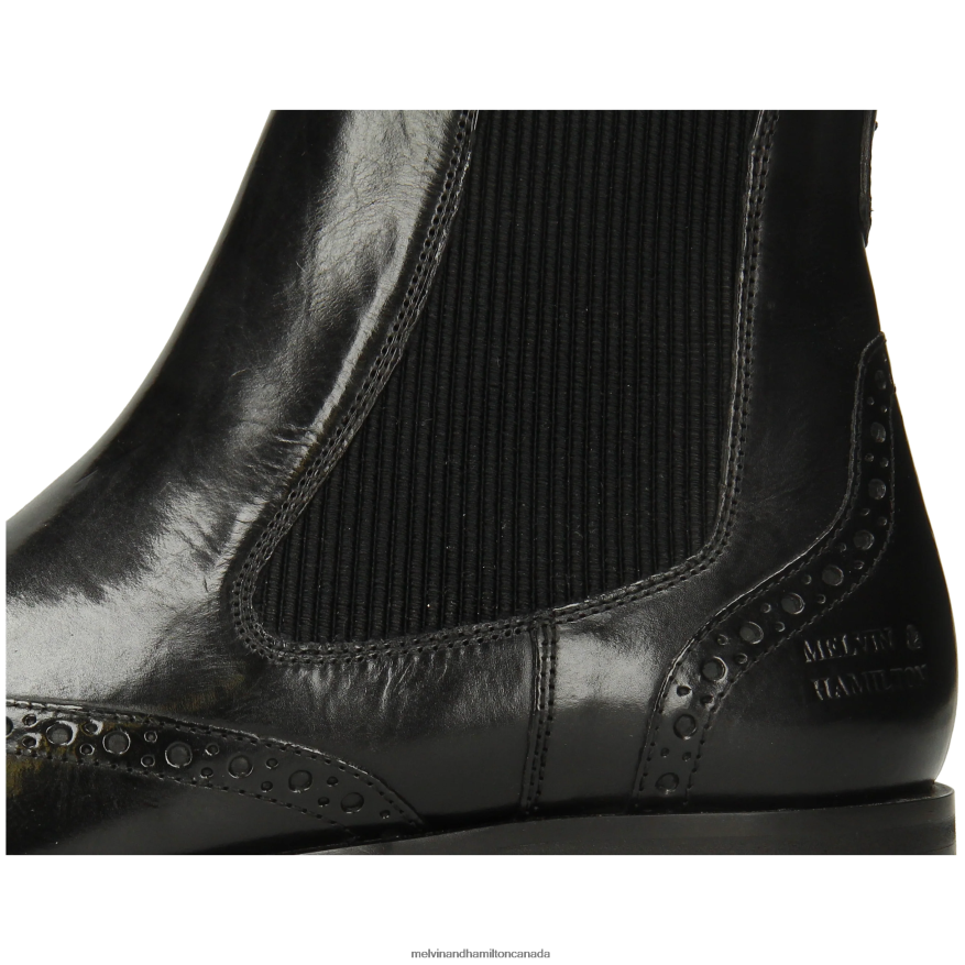 Men Melvin & Hamilton Black Alex 9 Ankle Boots P4V68P74