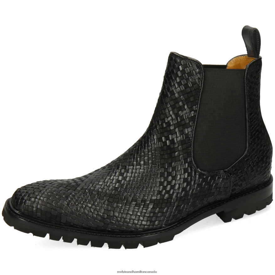 Men Melvin & Hamilton Black Carlo 5 Ankle Boots P4V68P122