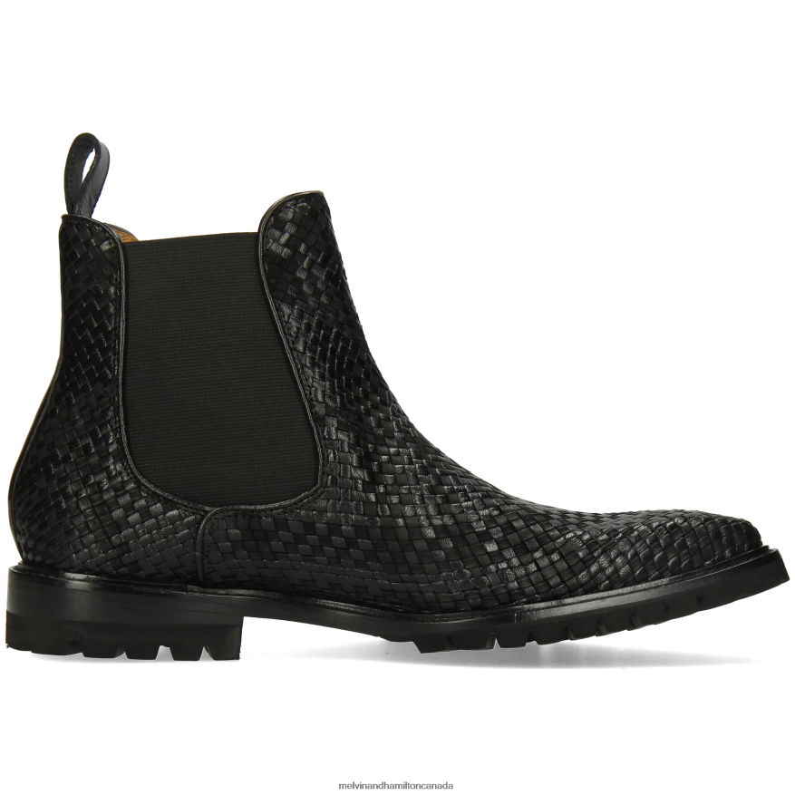 Men Melvin & Hamilton Black Carlo 5 Ankle Boots P4V68P122
