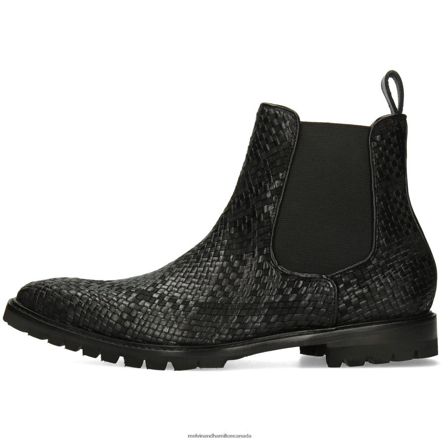 Men Melvin & Hamilton Black Carlo 5 Ankle Boots P4V68P122