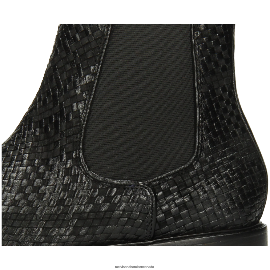 Men Melvin & Hamilton Black Carlo 5 Ankle Boots P4V68P122