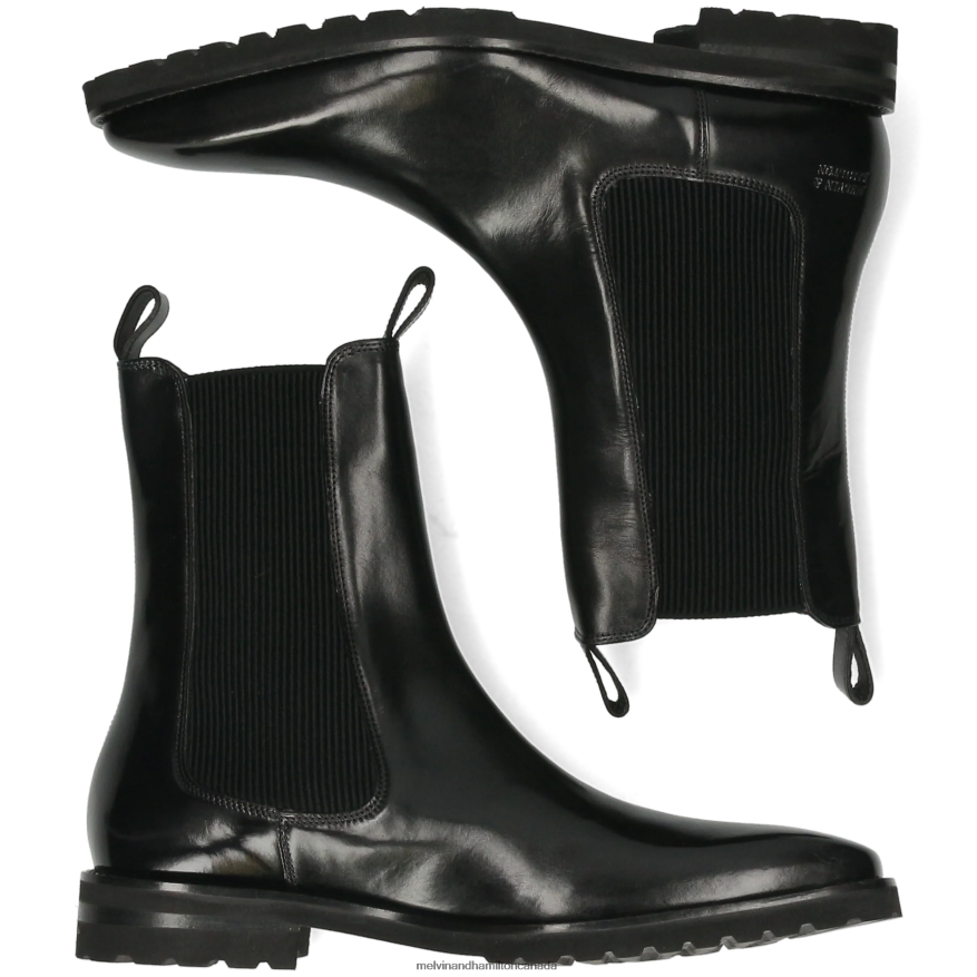 Men Melvin & Hamilton Black Clark 49 Ankle Boots P4V68P56