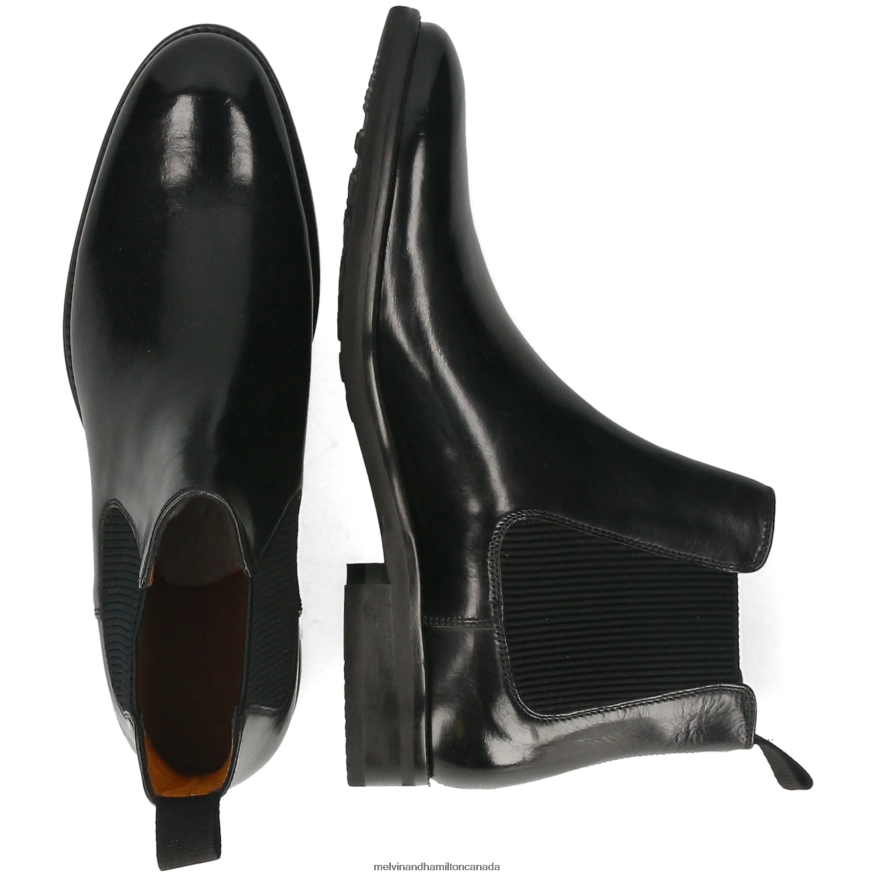 Men Melvin & Hamilton Black Clint 7 Ankle Boots P4V68P4