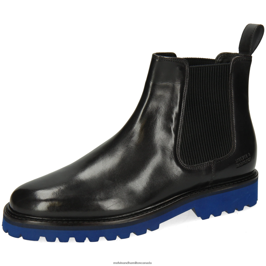 Men Melvin & Hamilton Black Dexter 2 Ankle Boots P4V68P65