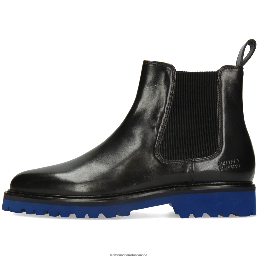 Men Melvin & Hamilton Black Dexter 2 Ankle Boots P4V68P65