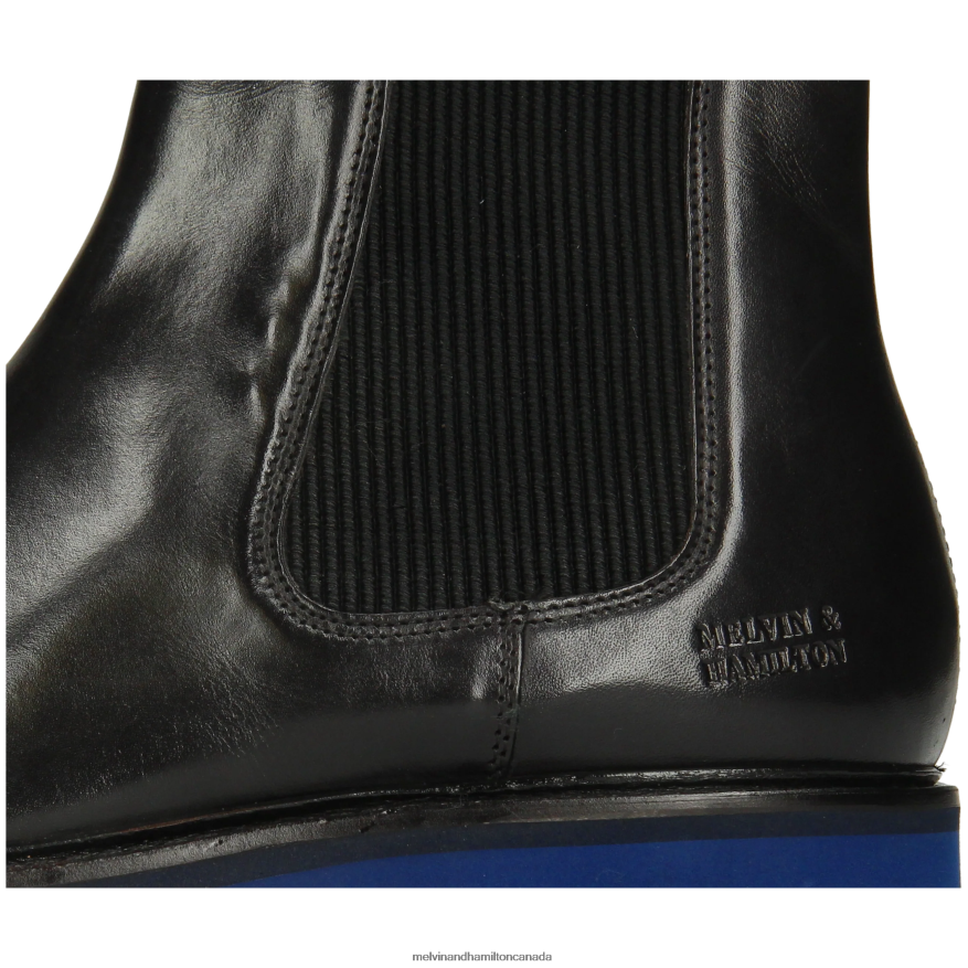 Men Melvin & Hamilton Black Dexter 2 Ankle Boots P4V68P65