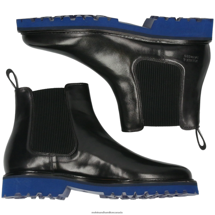 Men Melvin & Hamilton Black Dexter 2 Ankle Boots P4V68P65