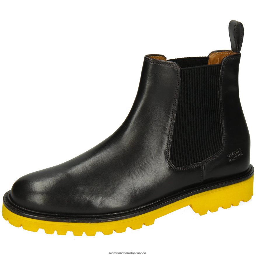 Men Melvin & Hamilton Black Dexter 2 Ankle Boots P4V68P86