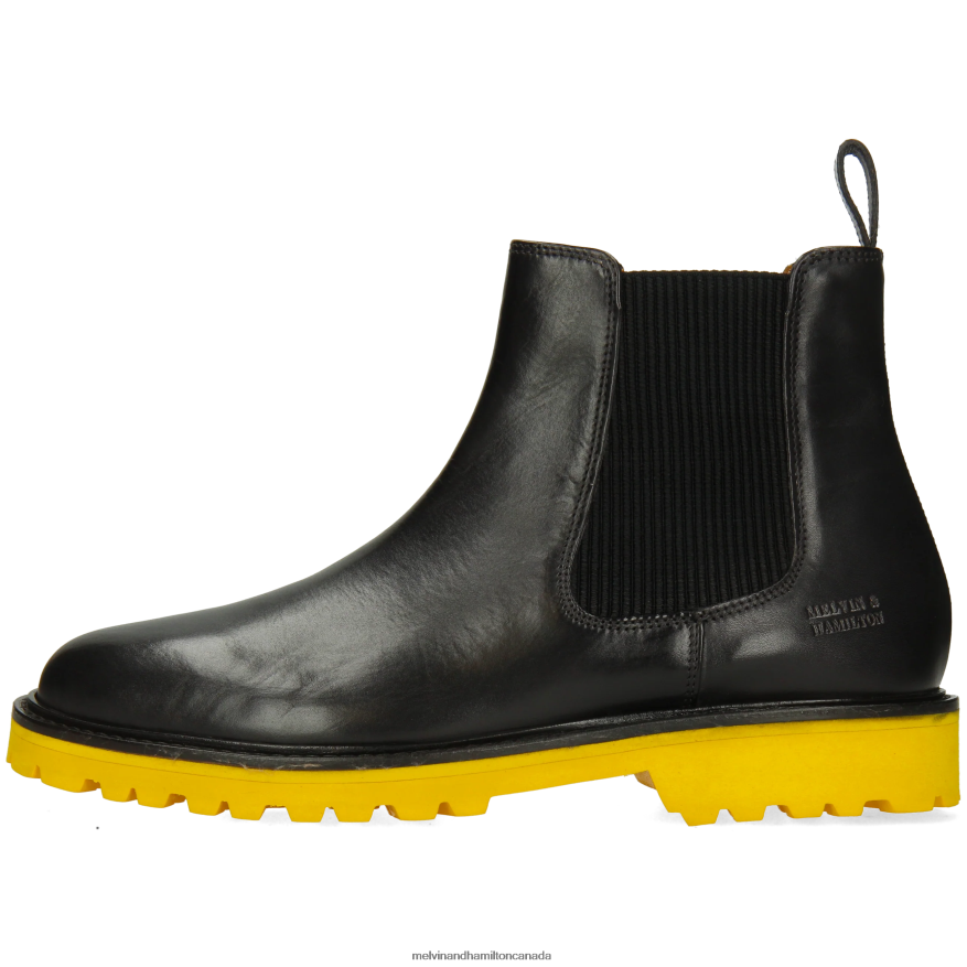 Men Melvin & Hamilton Black Dexter 2 Ankle Boots P4V68P86