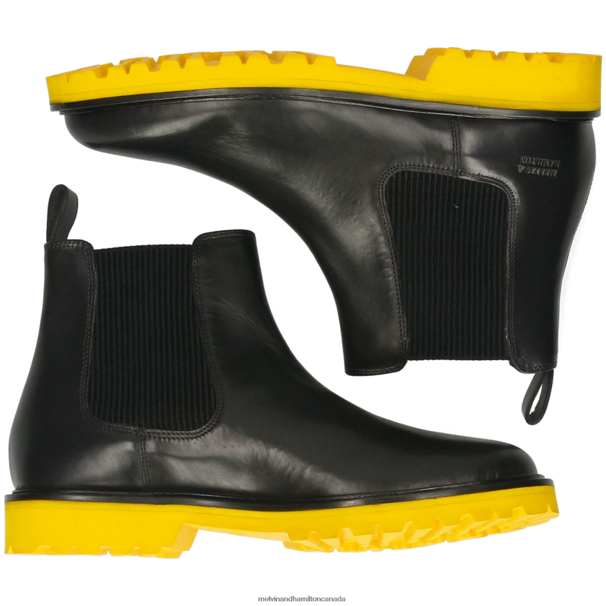 Men Melvin & Hamilton Black Dexter 2 Ankle Boots P4V68P86