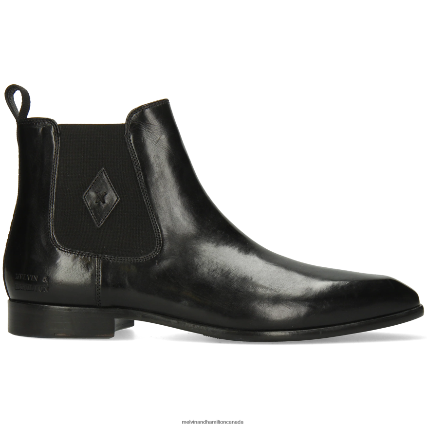 Men Melvin & Hamilton Black Elyas 5 Ankle Boots P4V68P10