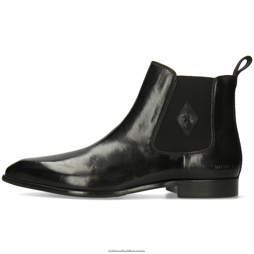 Men Melvin & Hamilton Black Elyas 5 Ankle Boots P4V68P10