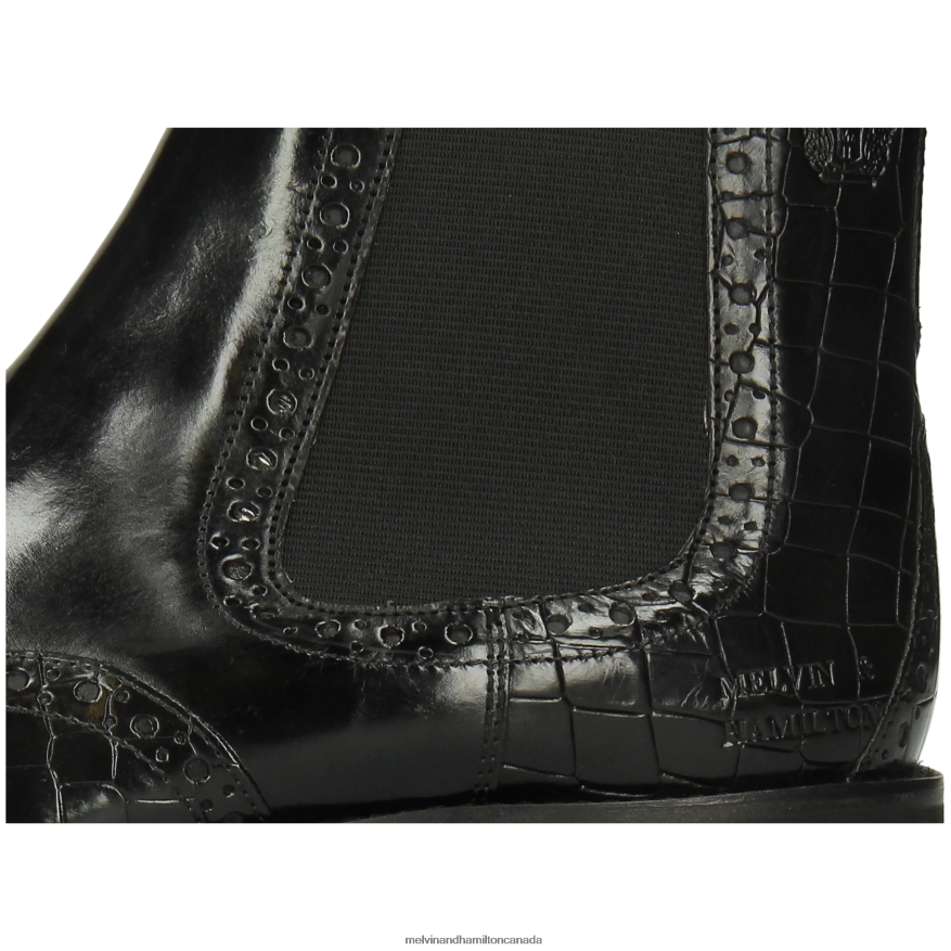 Men Melvin & Hamilton Black Flynn 2 Ankle Boots P4V68P24