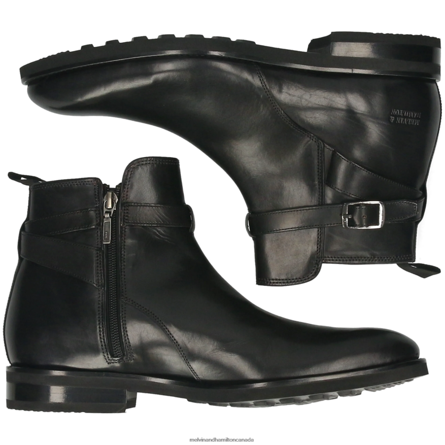 Men Melvin & Hamilton Black Kane 1 Ankle Boots P4V68P91