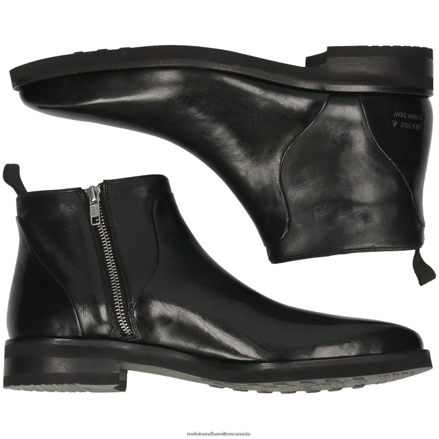 Men Melvin & Hamilton Black Lance 51 Ankle Boots P4V68P93
