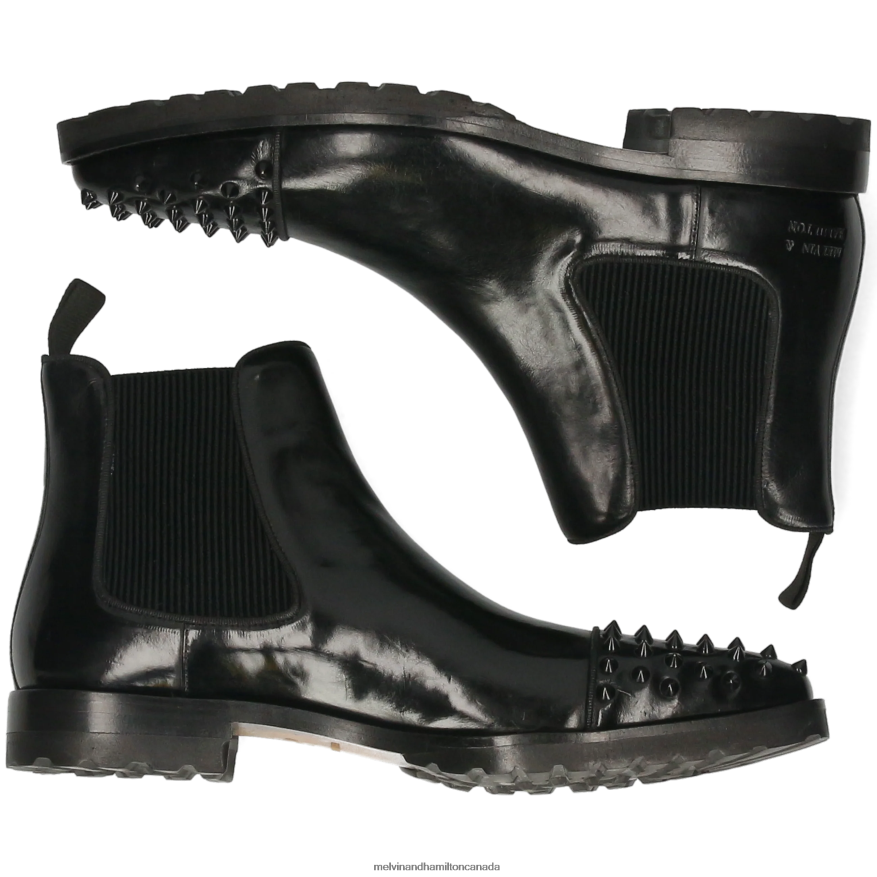 Men Melvin & Hamilton Black Lewis 57 Ankle Boots P4V68P78