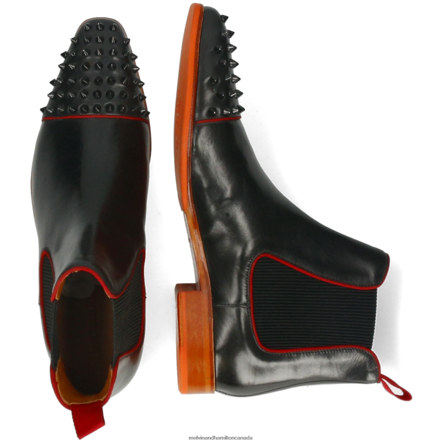 Men Melvin & Hamilton Black Lewis 57 Ankle Boots P4V68P8