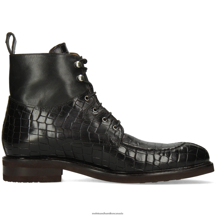 Men Melvin & Hamilton Black Parker 3 Ankle Boots P4V68P58