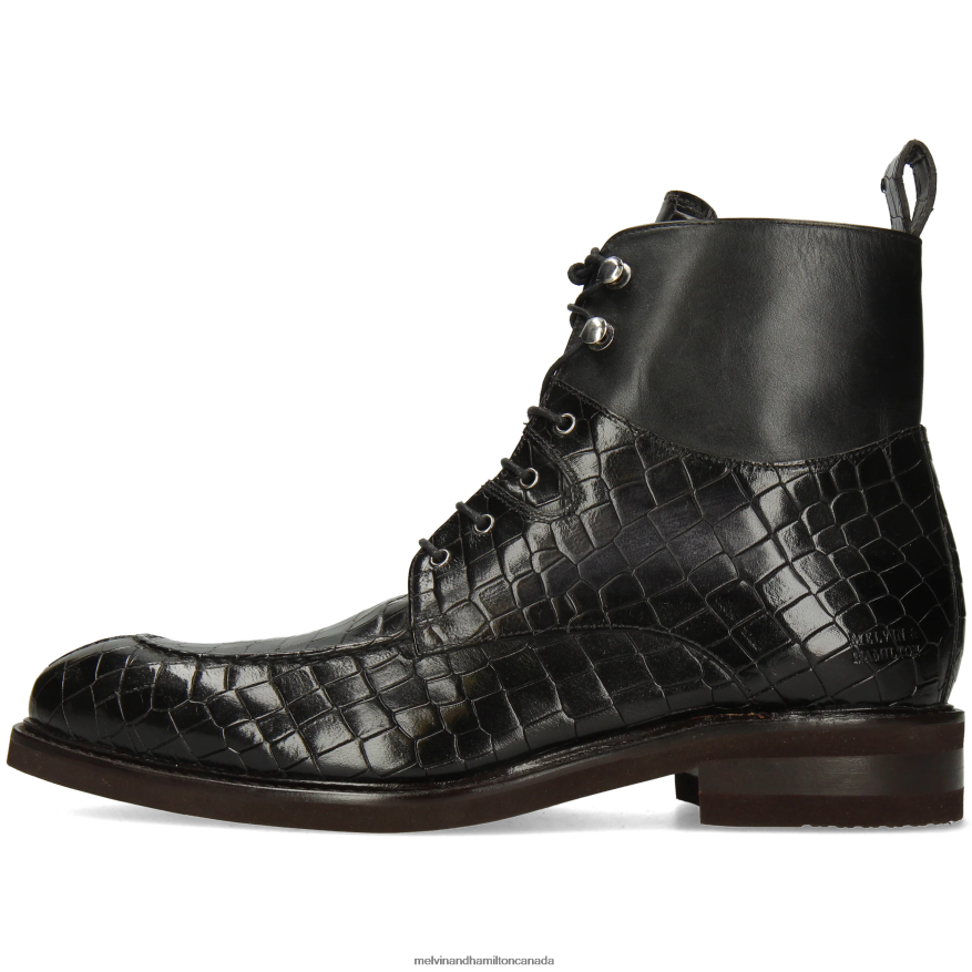 Men Melvin & Hamilton Black Parker 3 Ankle Boots P4V68P58