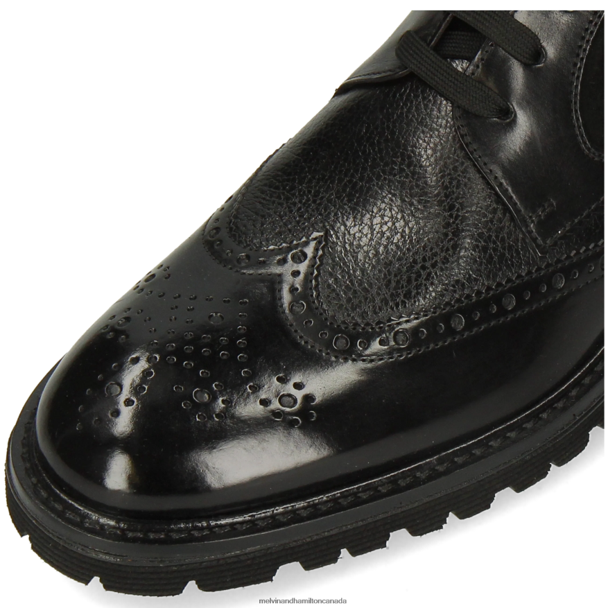 Men Melvin & Hamilton Black Trevor 34 Ankle Boots P4V68P62