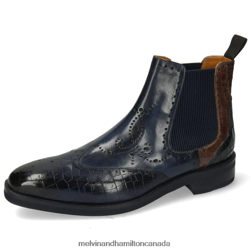 Men Melvin & Hamilton Blue Jeff 35 Ankle Boots P4V68P137