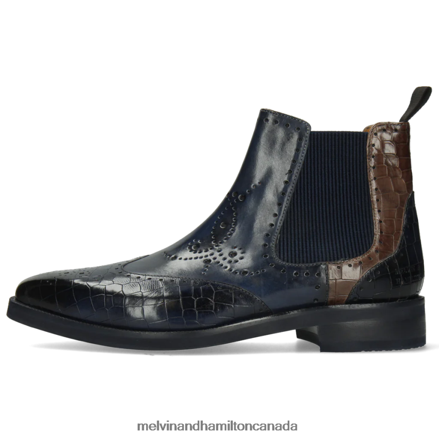 Men Melvin & Hamilton Blue Jeff 35 Ankle Boots P4V68P137