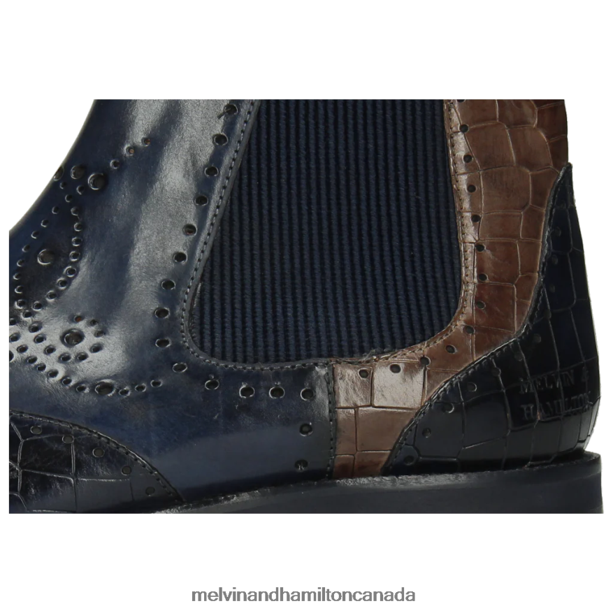 Men Melvin & Hamilton Blue Jeff 35 Ankle Boots P4V68P137