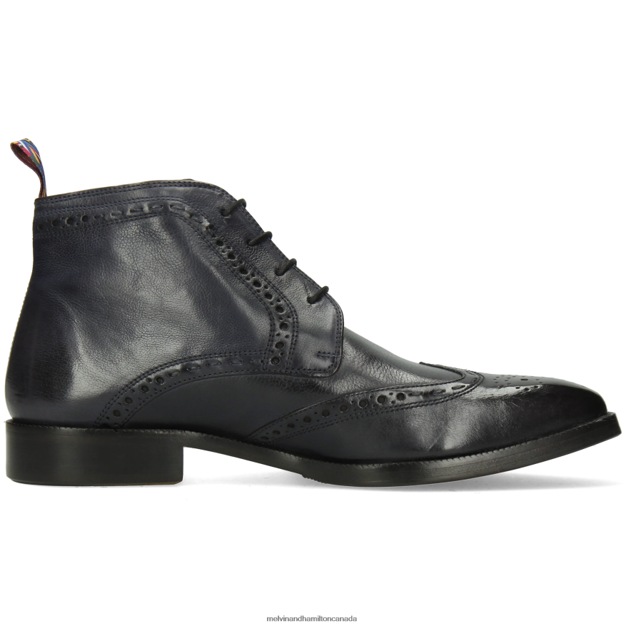Men Melvin & Hamilton Blue Jeff 7 Ankle Boots P4V68P109