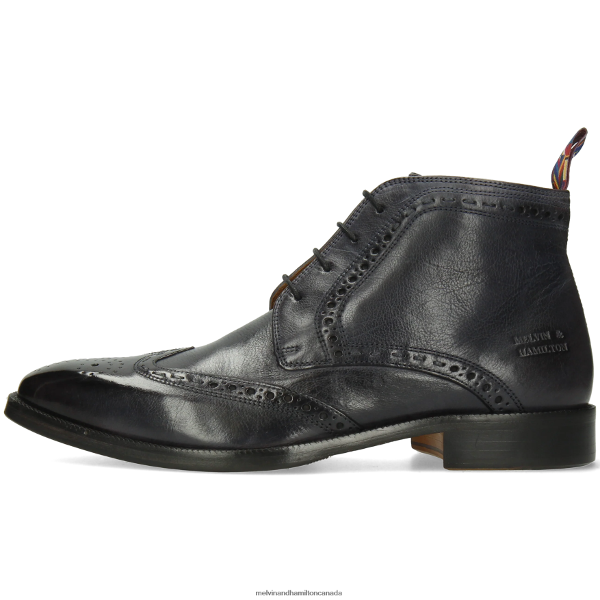 Men Melvin & Hamilton Blue Jeff 7 Ankle Boots P4V68P109