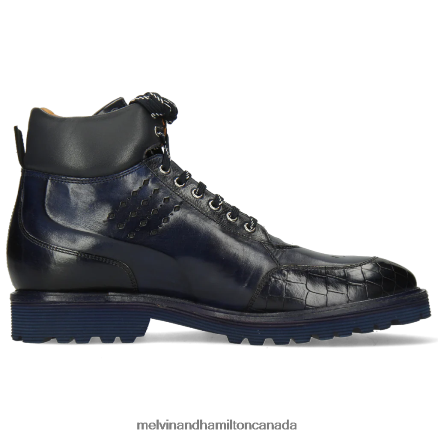 Men Melvin & Hamilton Blue Trevor 28 Ankle Boots P4V68P136
