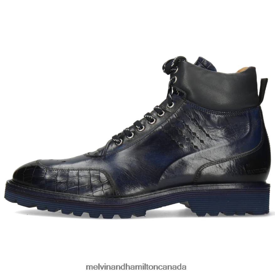 Men Melvin & Hamilton Blue Trevor 28 Ankle Boots P4V68P136