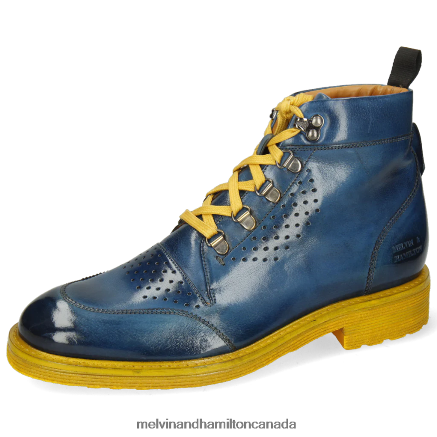 Men Melvin & Hamilton Blue Trevor 5 Ankle Boots P4V68P138