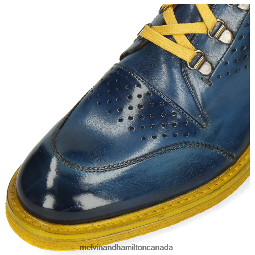 Men Melvin & Hamilton Blue Trevor 5 Ankle Boots P4V68P138