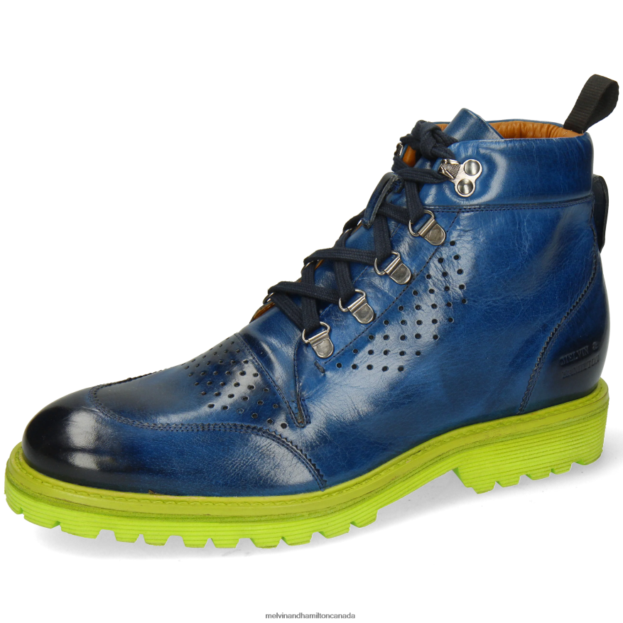 Men Melvin & Hamilton Blue Trevor 5 Ankle Boots P4V68P9