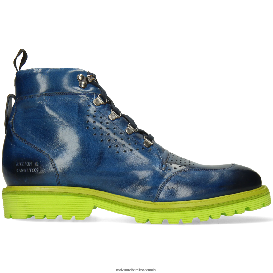 Men Melvin & Hamilton Blue Trevor 5 Ankle Boots P4V68P9