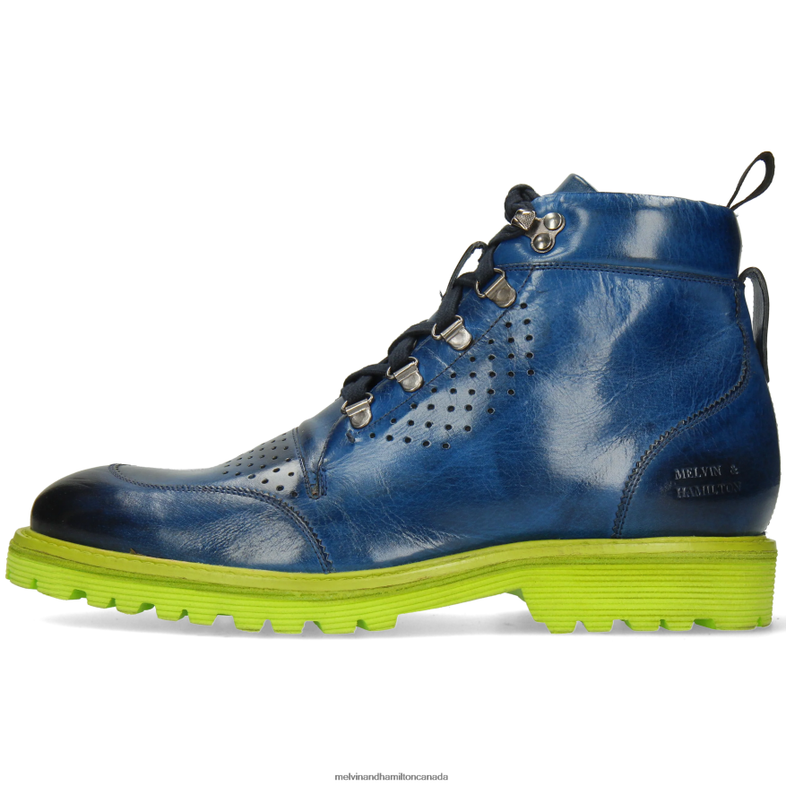 Men Melvin & Hamilton Blue Trevor 5 Ankle Boots P4V68P9