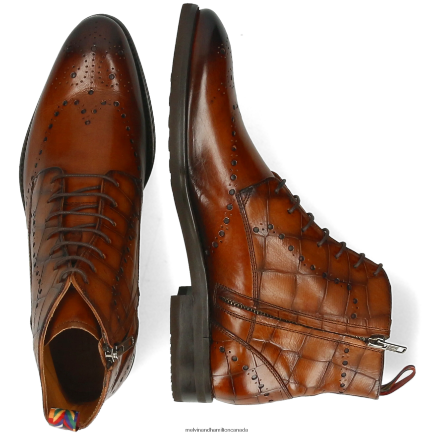 Men Melvin & Hamilton Brown Bobby 9 Ankle Boots P4V68P104