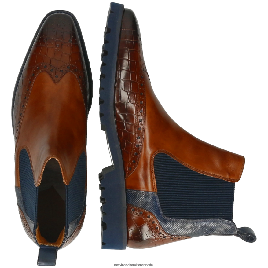 Men Melvin & Hamilton Brown Emil 9 Ankle Boots P4V68P32