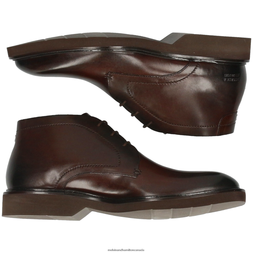 Men Melvin & Hamilton Brown Felix 1 Ankle Boots P4V68P67