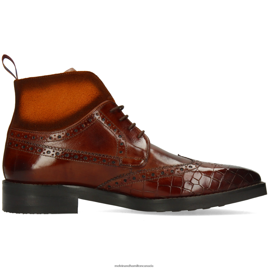 Men Melvin & Hamilton Brown Jeff 34 Ankle Boots P4V68P85