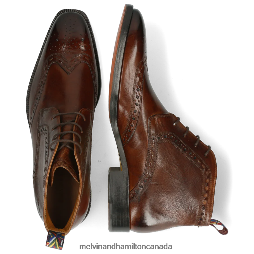Men Melvin & Hamilton Brown Jeff 7 Ankle Boots P4V68P116