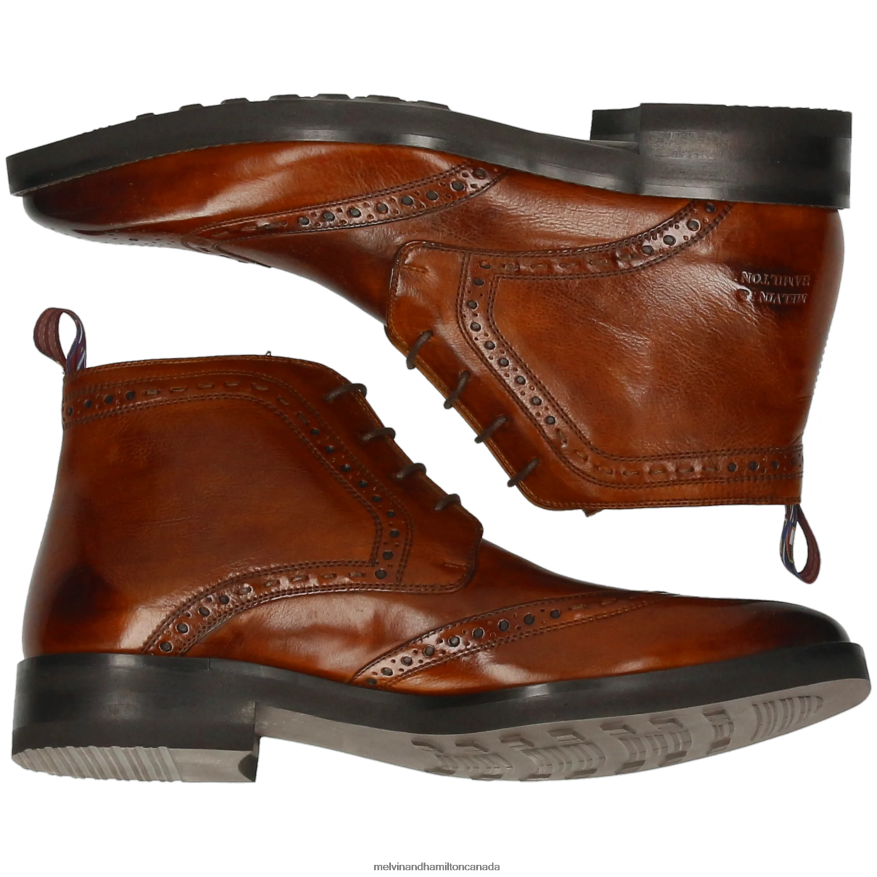 Men Melvin & Hamilton Brown Jeff 7 Ankle Boots P4V68P70