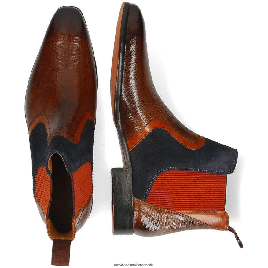 Men Melvin & Hamilton Brown Lewis 26 Ankle Boots P4V68P115
