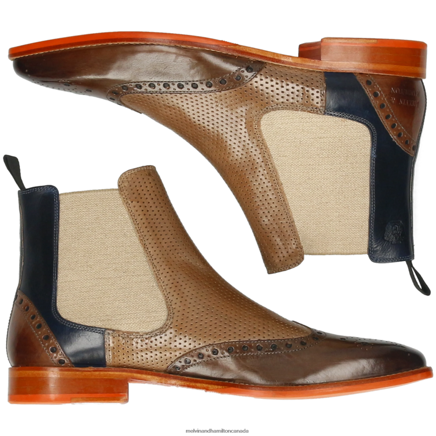 Men Melvin & Hamilton Brown Martin 5 Ankle Boots P4V68P43