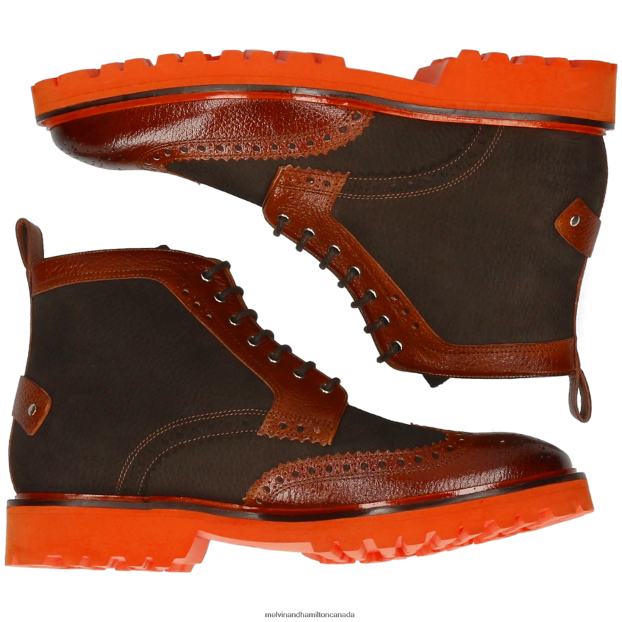 Men Melvin & Hamilton Brown Matthew 48 Ankle Boots P4V68P97