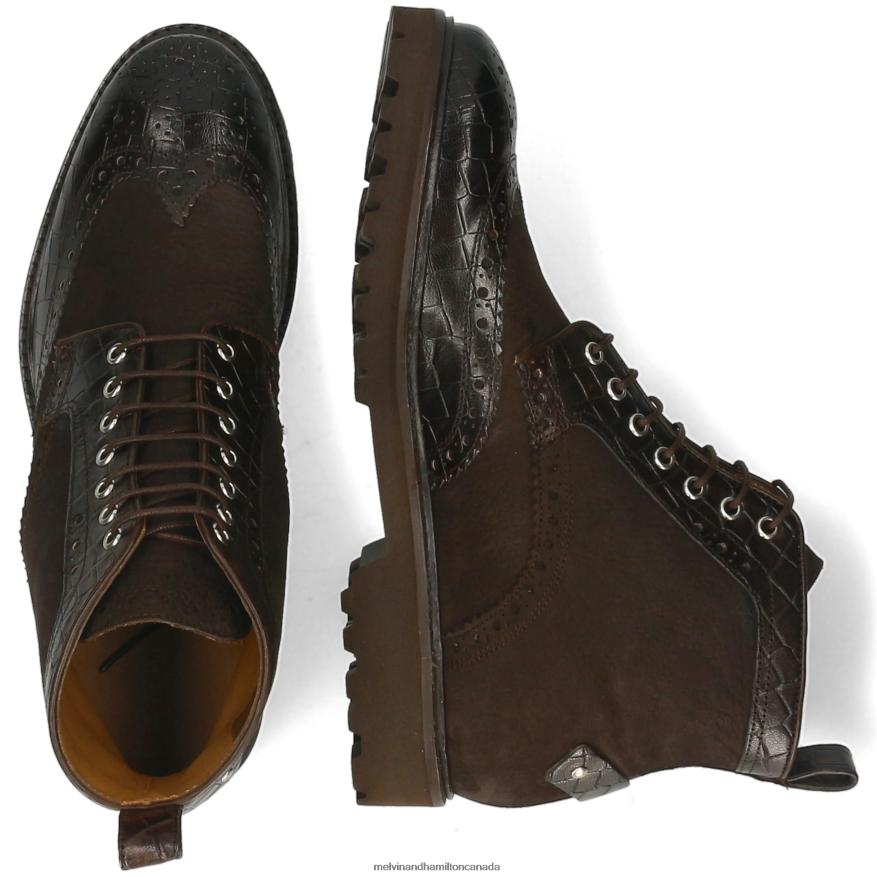 Men Melvin & Hamilton Brown Matthew 48 Ankle Boots P4V68P98