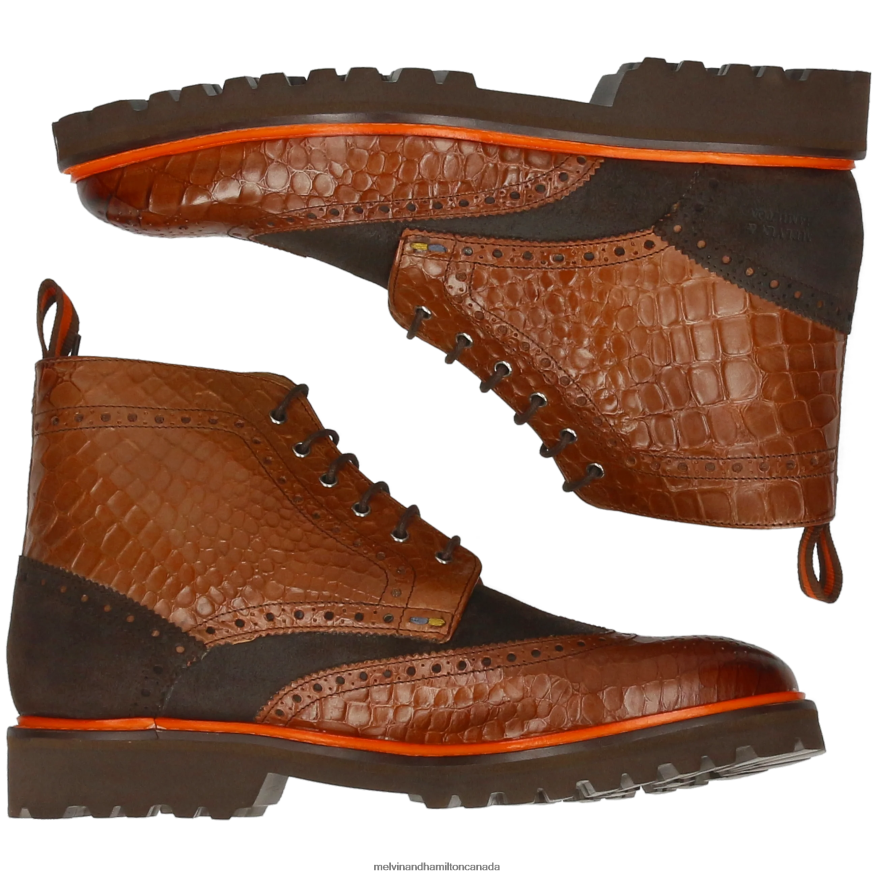 Men Melvin & Hamilton Brown Matthew 7 Ankle Boots P4V68P96