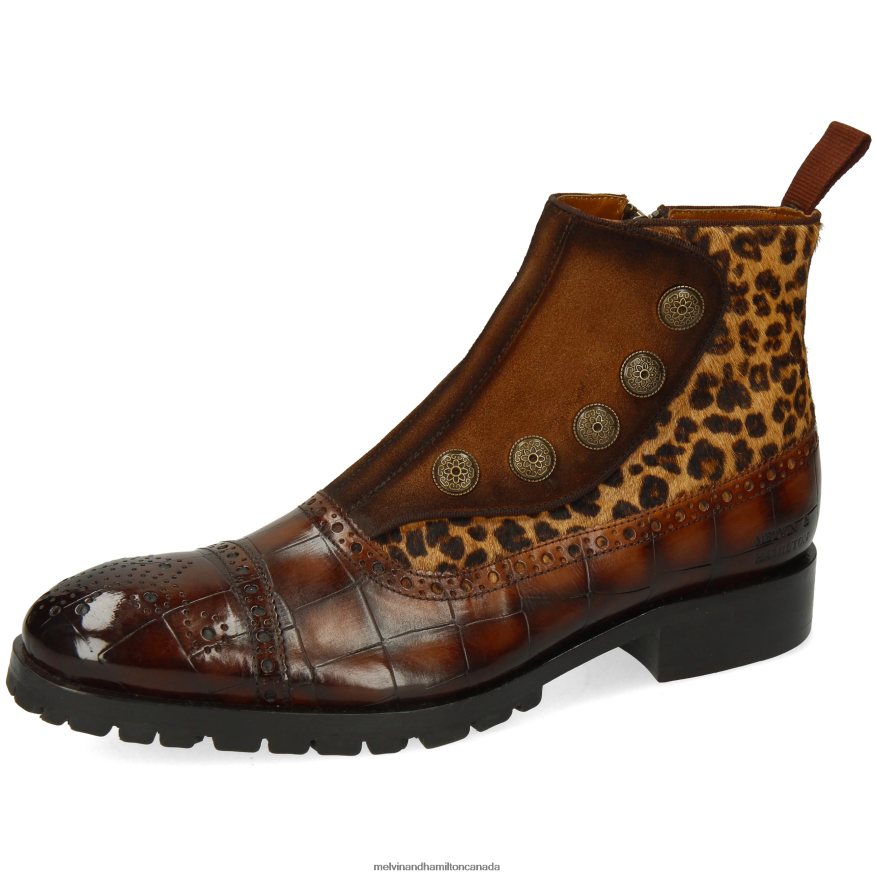 Men Melvin & Hamilton Brown Patrick 22 Ankle Boots P4V68P92